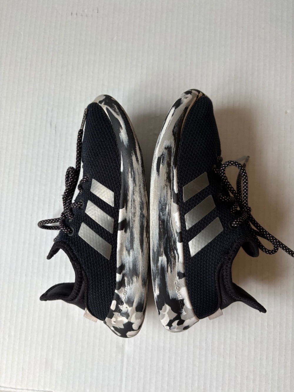 Adidas Cloudfoam Pure K 'Black Iron Metallic size US3